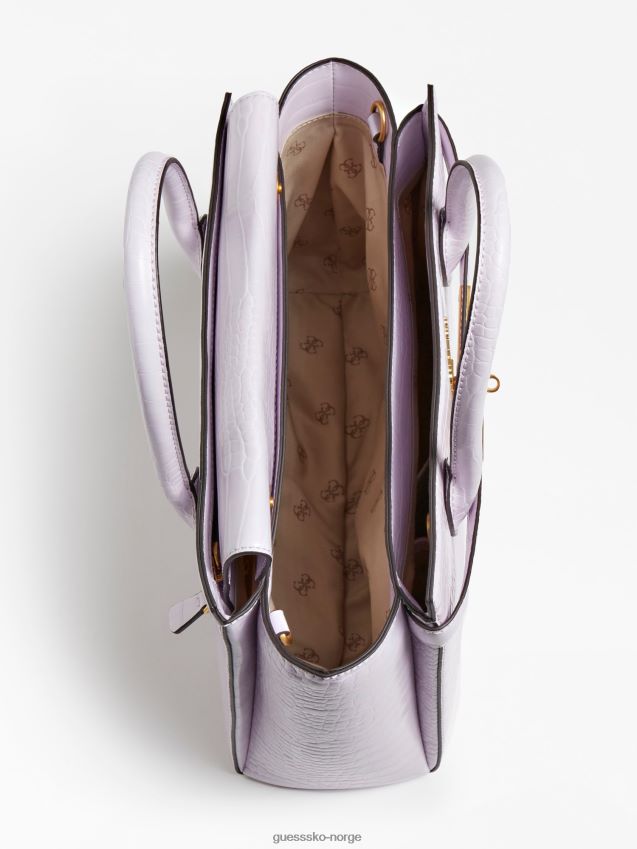 Guess lilla enisa håndveske med krokodilletrykk syrin unisex F0LJ803907