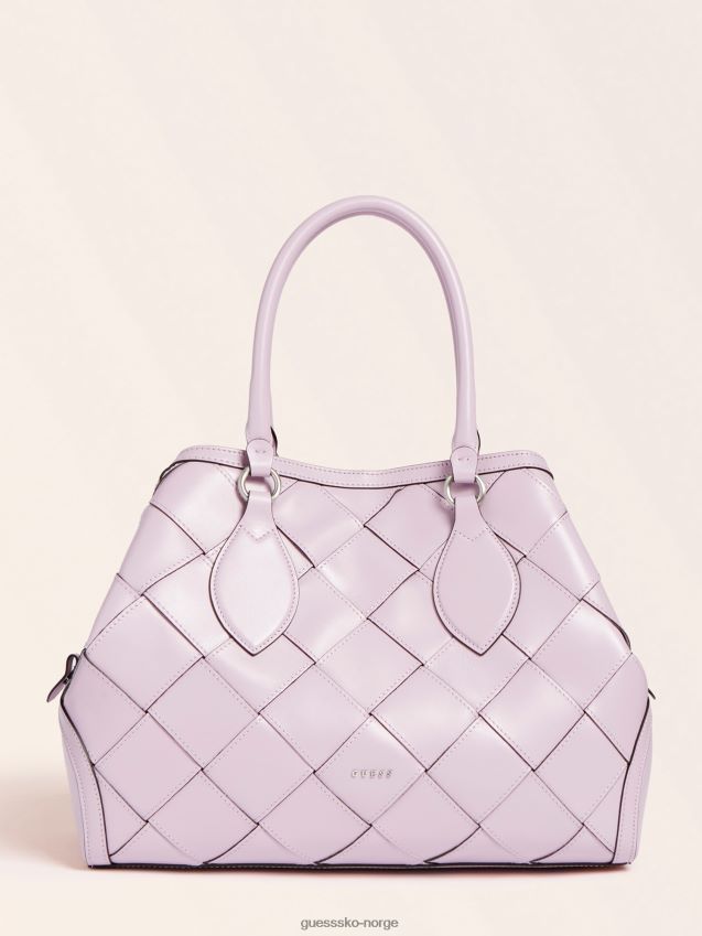 Guess lilla giorgia luksus håndveske i ekte skinn syrin unisex F0LJ806226