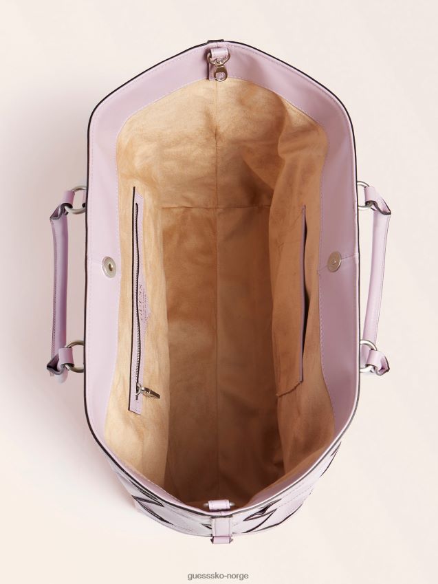 Guess lilla giorgia luksus håndveske i ekte skinn syrin unisex F0LJ806226