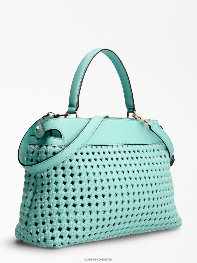 Guess lyseblå sicilia flettet veske lyse blå unisex F0LJ803928