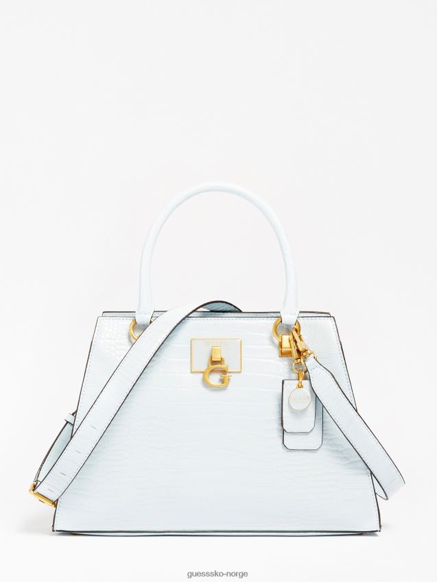 Guess lyseblå stephi veske med krokodilletrykk lyse blå unisex F0LJ804989