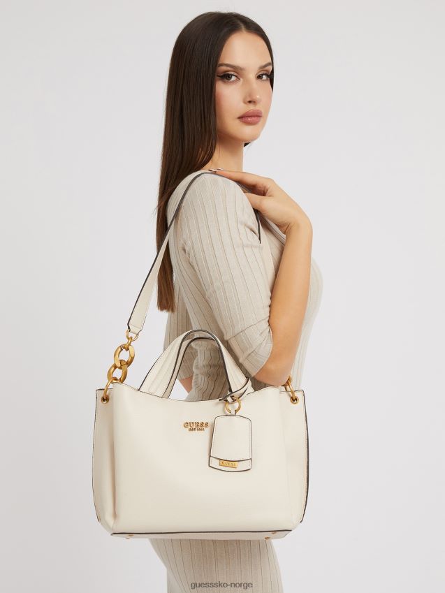 Guess nell logo-sjarm håndveske hvit hvit unisex F0LJ805244