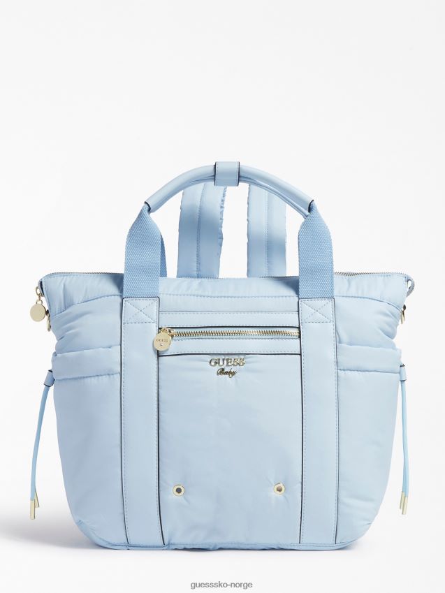 Guess nyfødt tilbehørssett lyseblått lyse blå unisex F0LJ802403