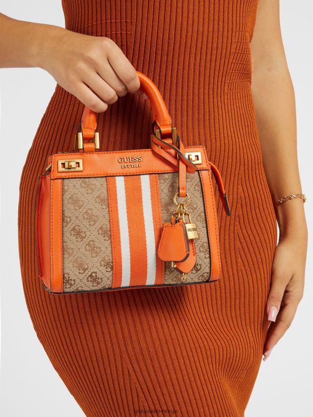 Guess oransje katey 4g logo mini håndveske oransje unisex F0LJ805241
