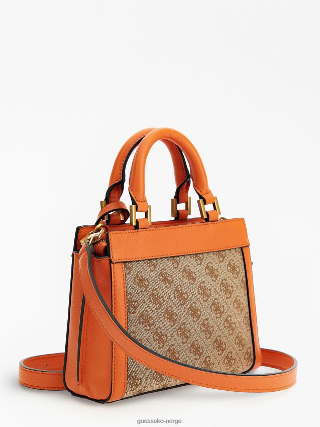 Guess oransje katey 4g logo mini håndveske oransje unisex F0LJ805241