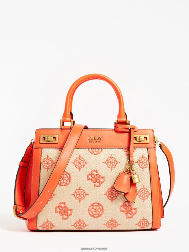 Guess oransje katey 4g veske med peonylogo oransje unisex F0LJ804977