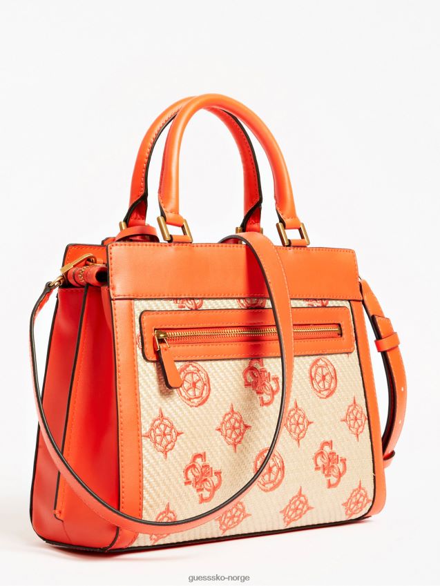 Guess oransje katey 4g veske med peonylogo oransje unisex F0LJ804977