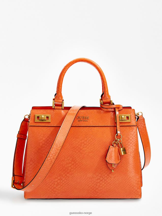 Guess oransje katey håndveske med python-trykk oransje unisex F0LJ803554