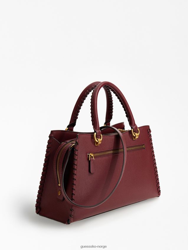 Guess rød kaoma nappa veske i skinn rød unisex F0LJ803199