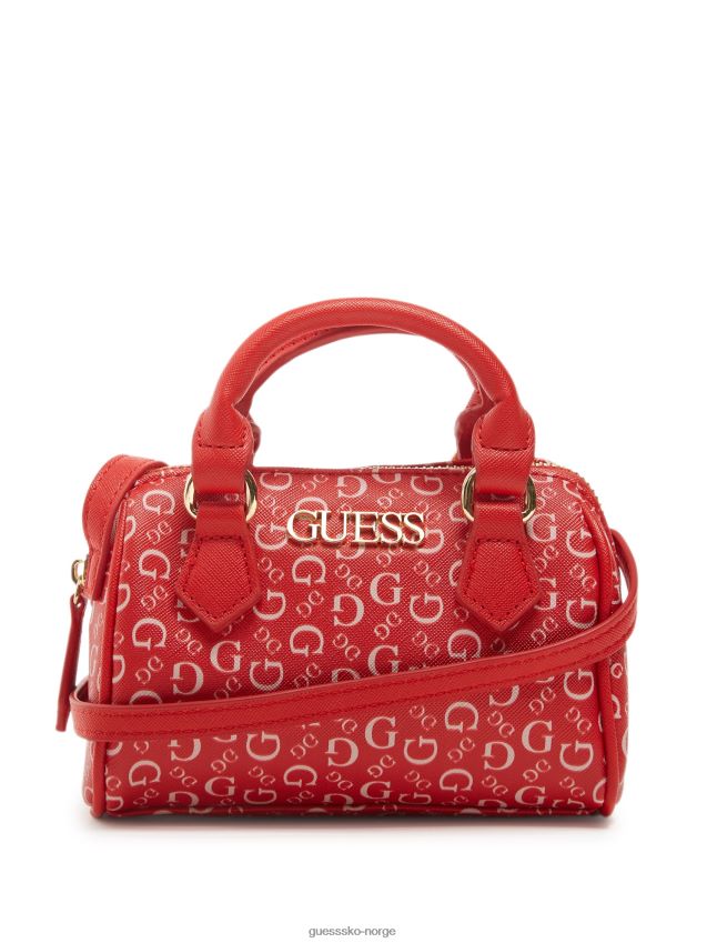 Guess rød logo kylee mini veske rød logo unisex F0LJ807712