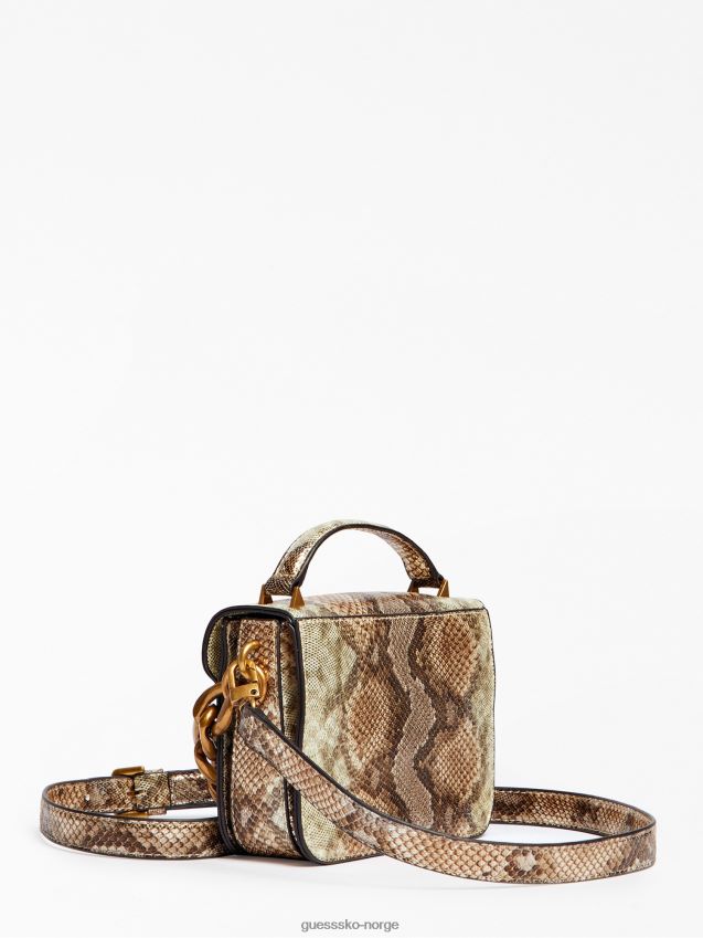 Guess retour python print mikro håndveske multi gull multi gull unisex F0LJ803602