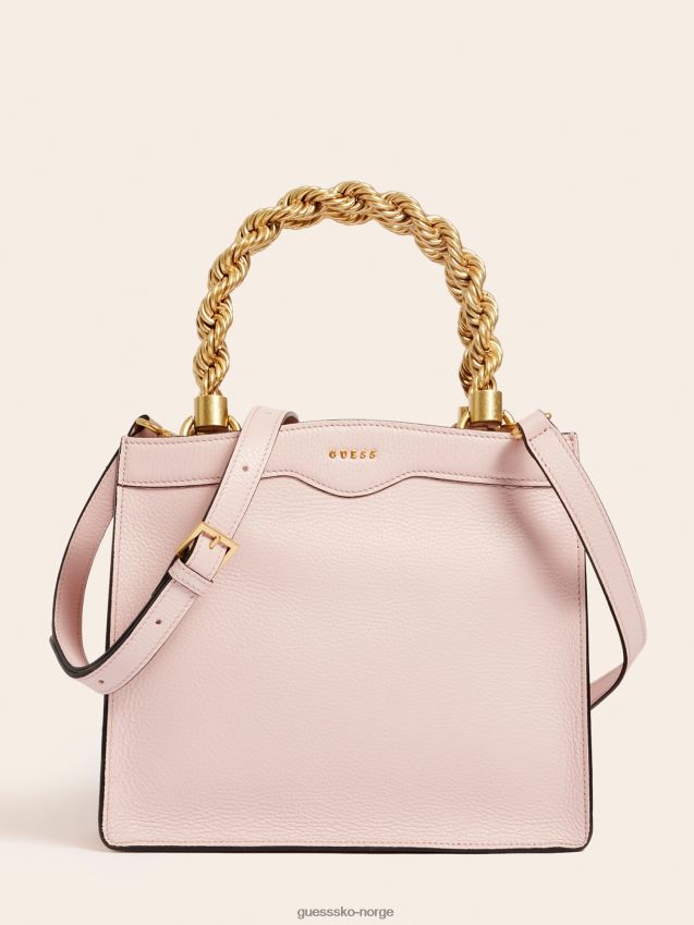 Guess rosa aida mini veske i ekte skinn rosa unisex F0LJ805432