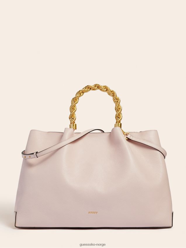 Guess rosa aida veske i ekte skinn rosa unisex F0LJ805419