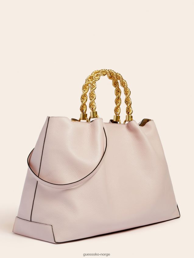 Guess rosa aida veske i ekte skinn rosa unisex F0LJ805419