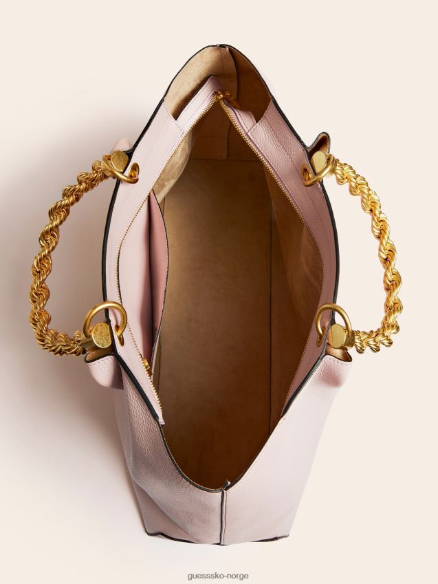 Guess rosa aida veske i ekte skinn rosa unisex F0LJ805419