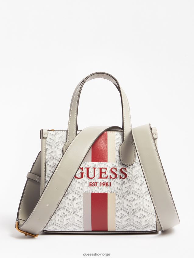 Guess silvana g cube logo mikro håndveske krem krem unisex F0LJ805201