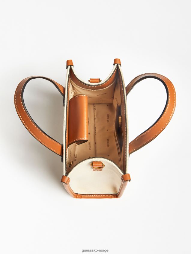 Guess silvana logo mini håndveske brun brun unisex F0LJ803589