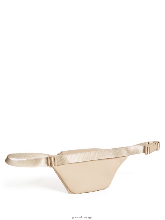 Guess solbrun logo i imitert skinn tan unisex F0LJ807614