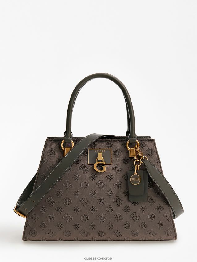 Guess stephi fløyelsveske grå grå unisex F0LJ803431