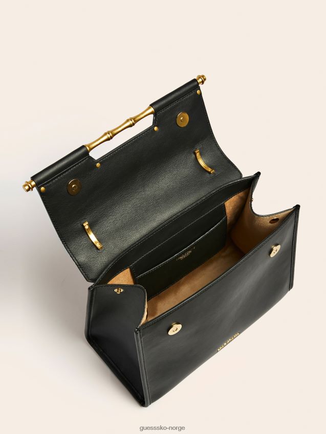 Guess svart alia veske i ekte skinn svart unisex F0LJ805329