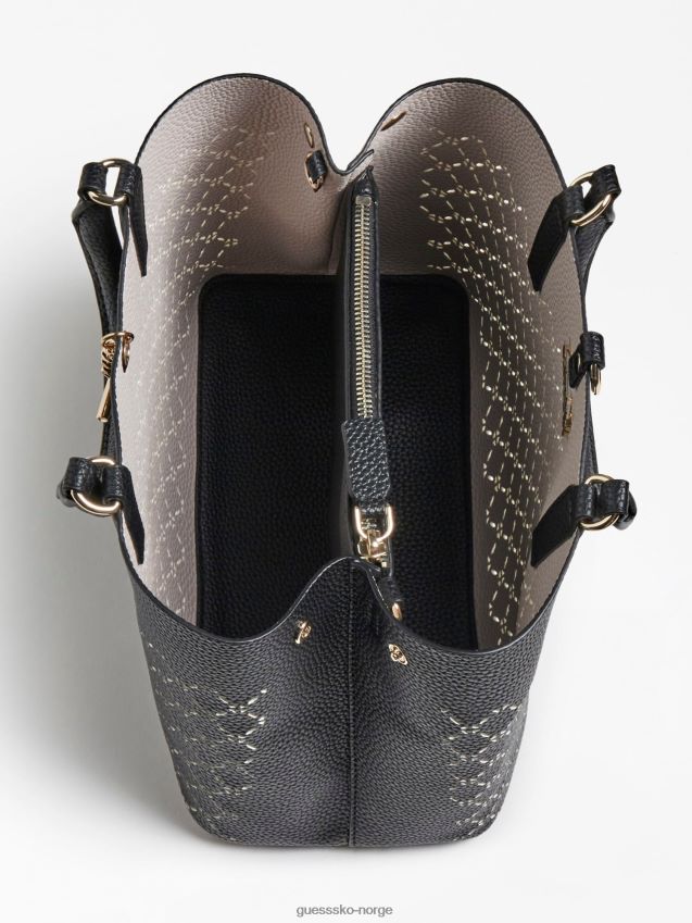 Guess svart amara perforert veske svart unisex F0LJ805224