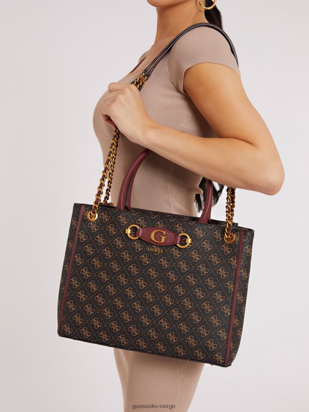 Guess svart izzy 4g logo maxi håndveske svart unisex F0LJ802620