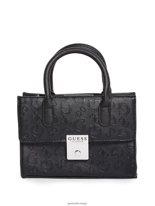 Guess svart logo sophie mini tote svart logo unisex F0LJ807658