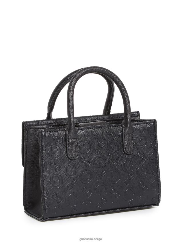 Guess svart logo sophie mini tote svart logo unisex F0LJ807658