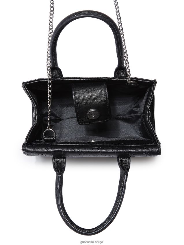 Guess svart logo sophie mini tote svart logo unisex F0LJ807658