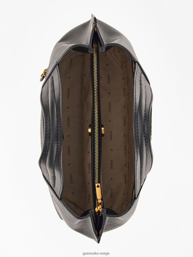 Guess svart nell-logo-sjarm håndveske svart unisex F0LJ805012