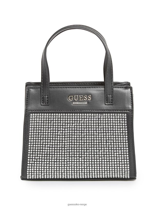 Guess taylor rhinestone mini tote svart svart unisex F0LJ807713