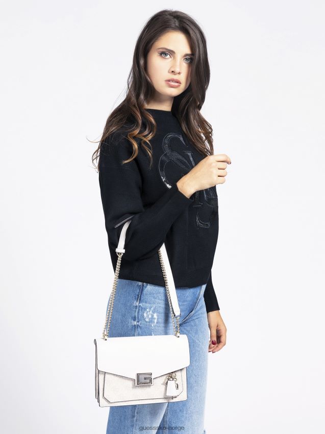 Guess valy 4g logo mini håndveske hvit hvit unisex F0LJ805652