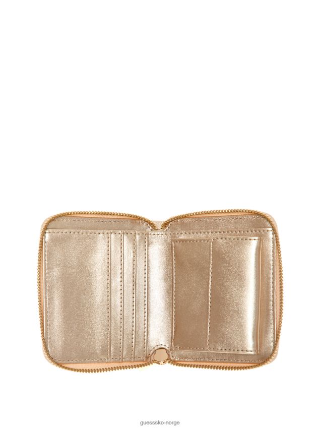 Guess lett konjakk laurbær liten lommebok med glidelås lett konjakk unisex F0LJ8010153