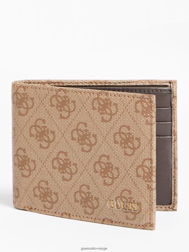 Guess vezzola 4g logo lommebok brun brun unisex F0LJ80320