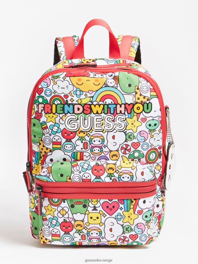 Guess Flerfarget ryggsekk med karakterutskrift flerfarget mønster unisex F0LJ806082
