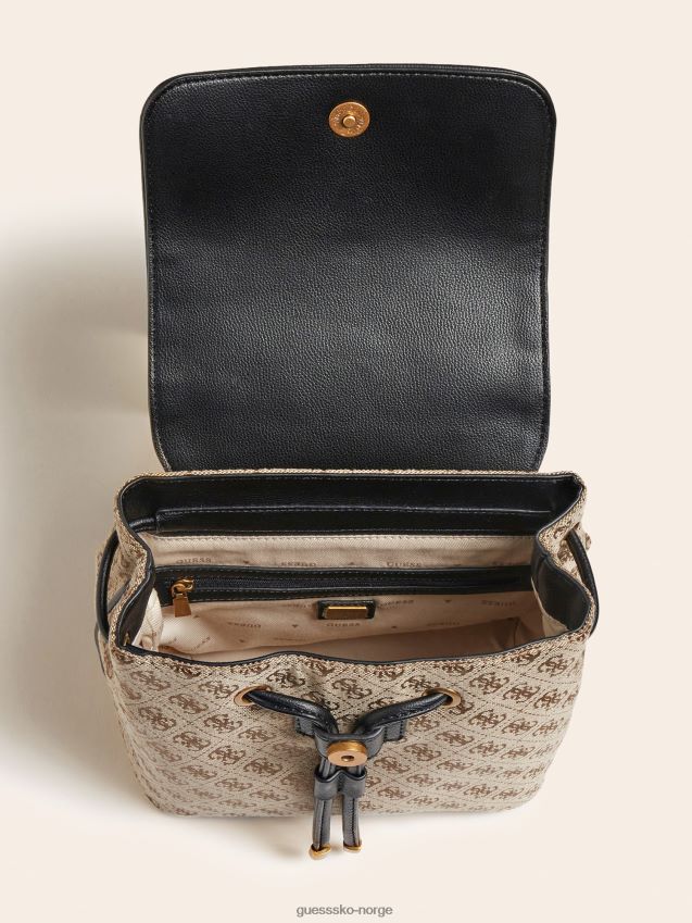 Guess aviana 4g logo ryggsekk multi beige multi beige unisex F0LJ805185