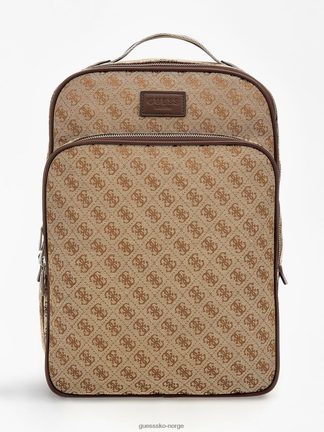 Guess beige strave 4g logo ryggsekk beige unisex F0LJ80954