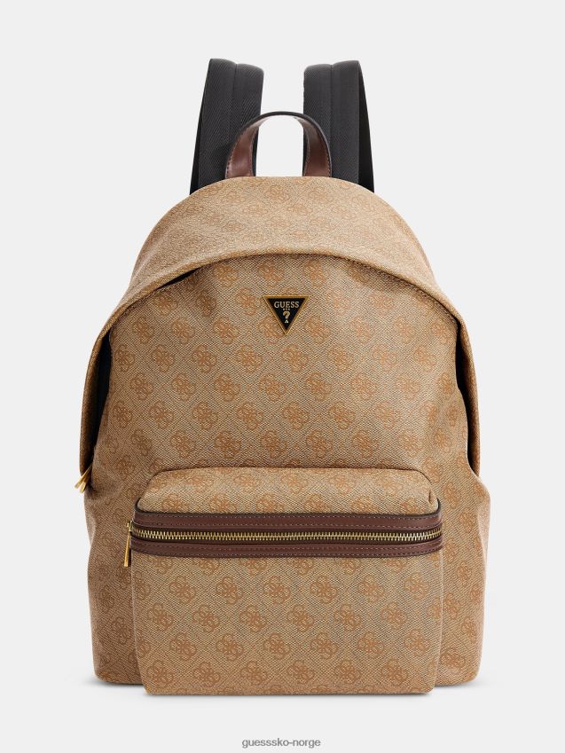 Guess beige vezzola 4g logo ryggsekk beige unisex F0LJ80336