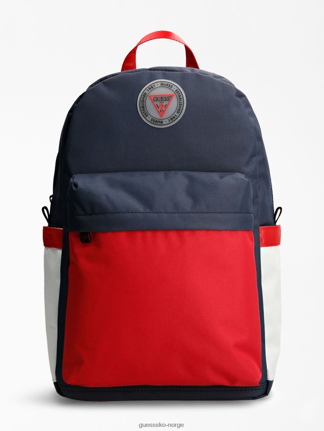 Guess blå multi elvis fargeblokk ryggsekk blå multi unisex F0LJ801528