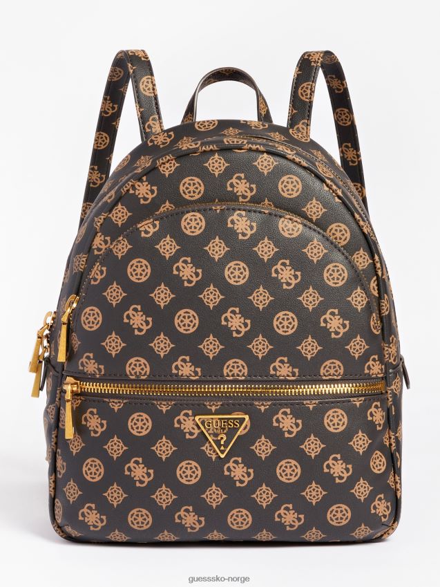 Guess brun manhattan 4g peon logo ryggsekk brun unisex F0LJ805132