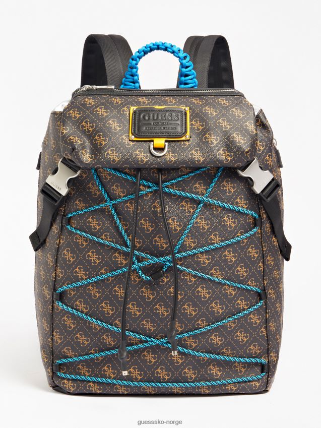 Guess brun salameda 4g logo ryggsekk brun unisex F0LJ80989