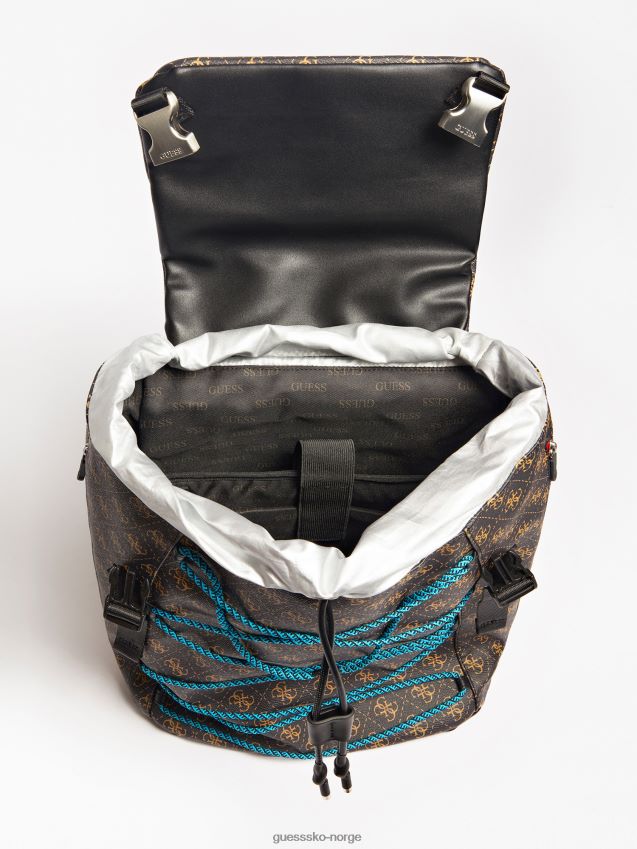 Guess brun salameda 4g logo ryggsekk brun unisex F0LJ80989