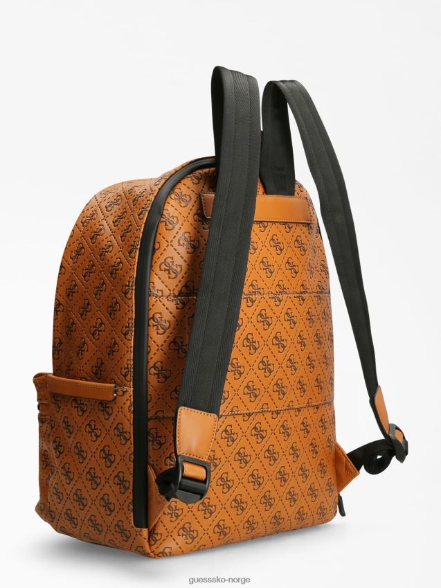 Guess brun vezzola 4g ryggsekk med logo brun unisex F0LJ80477