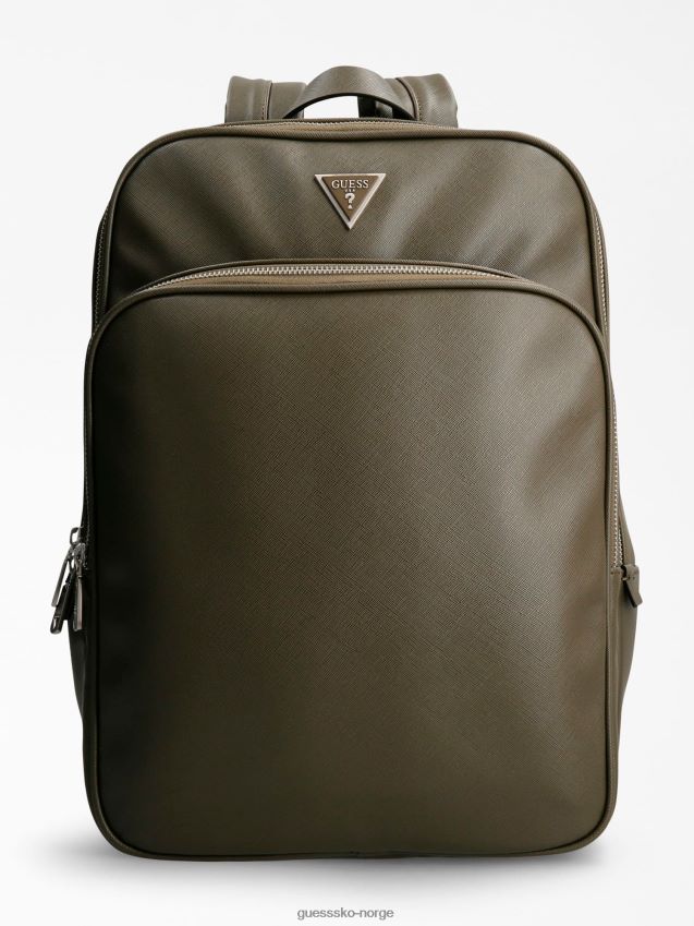 Guess certosa saffiano ryggsekk grå grå unisex F0LJ80279