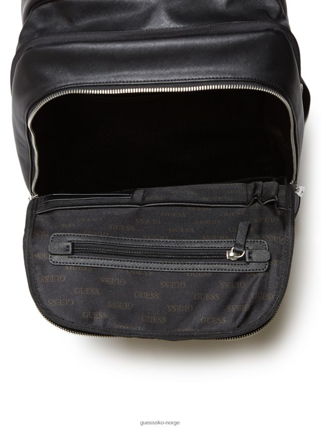 Guess certosa saffiano smart business ryggsekk svart svart unisex F0LJ8010869
