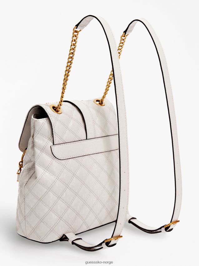 Guess gaia 4g logo mini ryggsekk hvit hvit unisex F0LJ804967