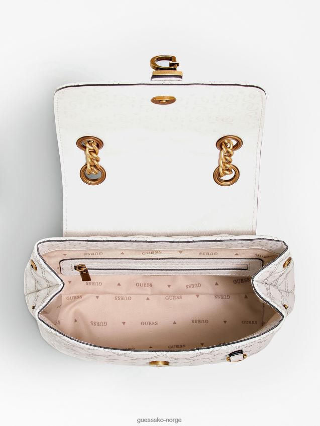 Guess gaia 4g logo mini ryggsekk hvit hvit unisex F0LJ804967