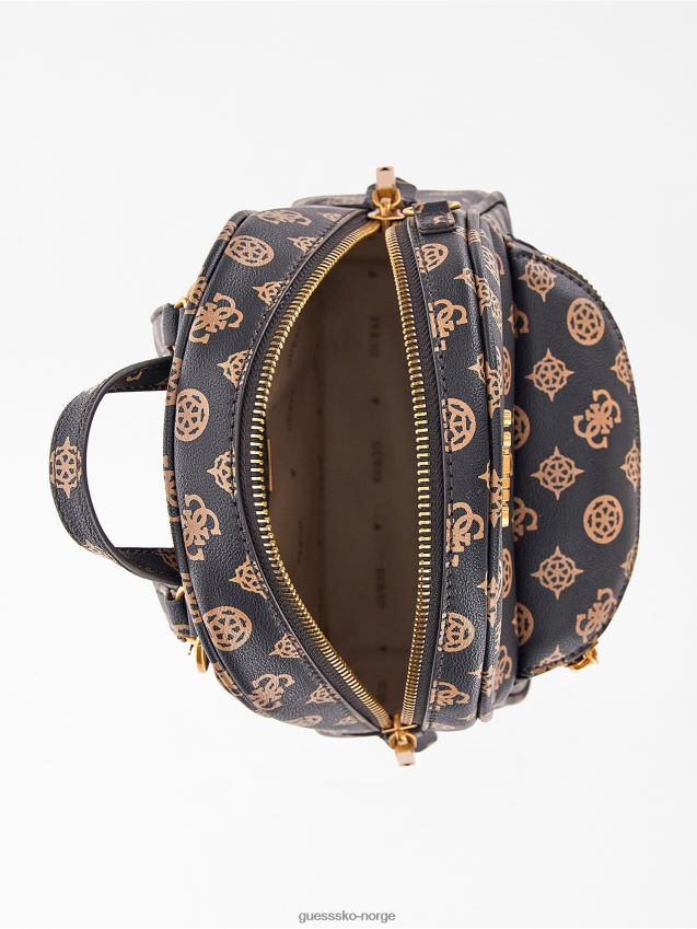 Guess house party 4g peony logo ryggsekk brun brun unisex F0LJ805059