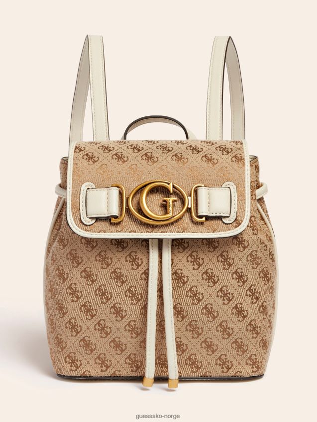 Guess hvit aviana 4g logo ryggsekk hvit unisex F0LJ803958