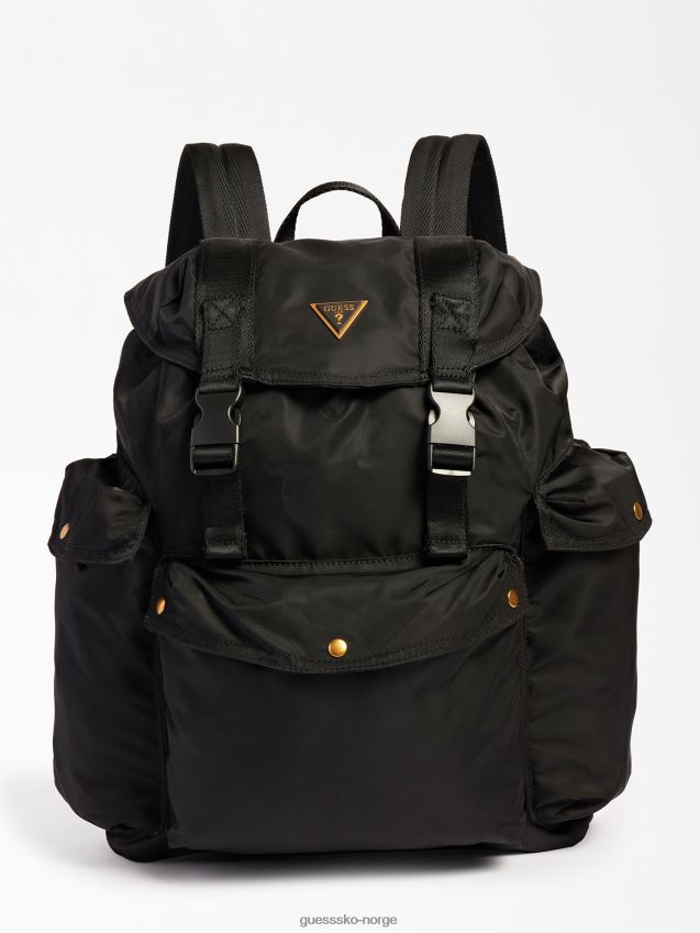 Guess kveldssmart ryggsekk med lommer svart svart unisex F0LJ80513